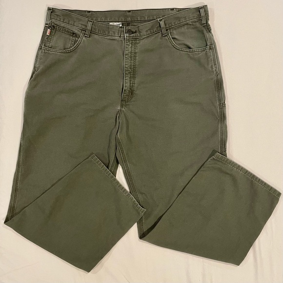Carhartt Pants Mens 42x34 Original Loose Fit Canvas FR CAT 2 Flame Resistant - Picture 1 of 5